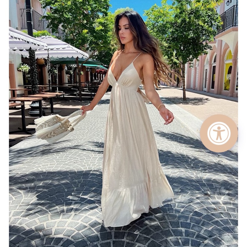 Maxi Dress Beige / S - Picture 4 of 4